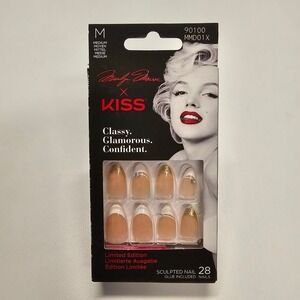 NEW Marilyn Monroe KISS Classy Glamorous Limited Edition Medium Nails